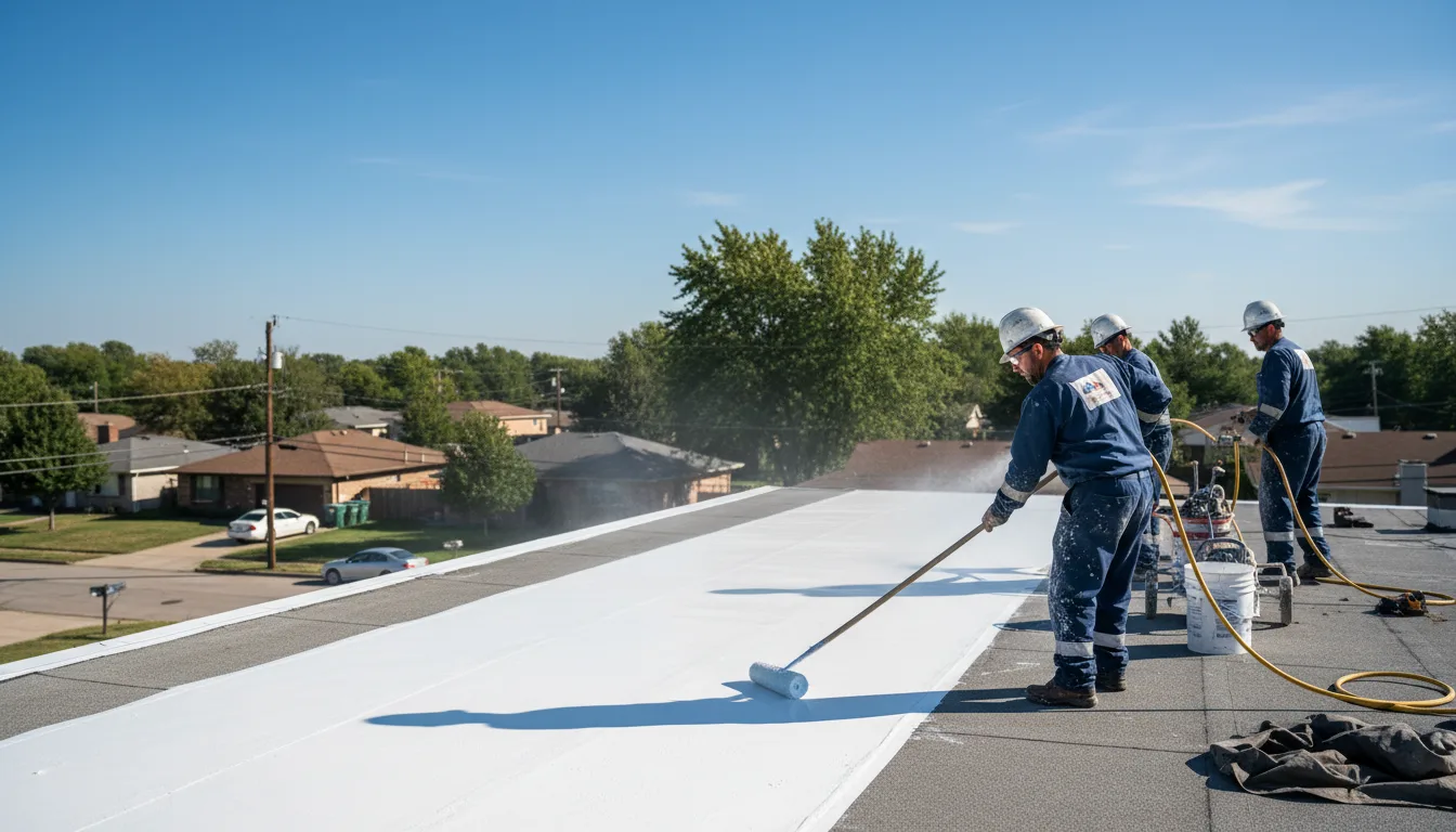 Commercial roof coating in Woodbine, KY near me